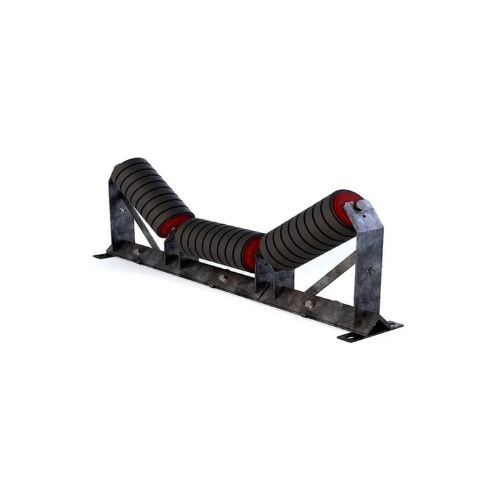 Overview of an Impact Conveyor Idler, designed to absorb impact forces and protect conveyor belts at loading points